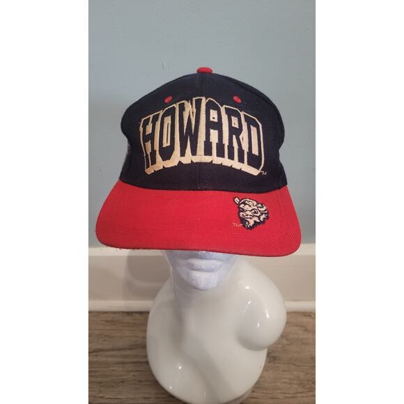 Cap Boy America Other - Vintage Howard University Hat Bison Logo HBCU Snapback Cap Blue Red Made in...